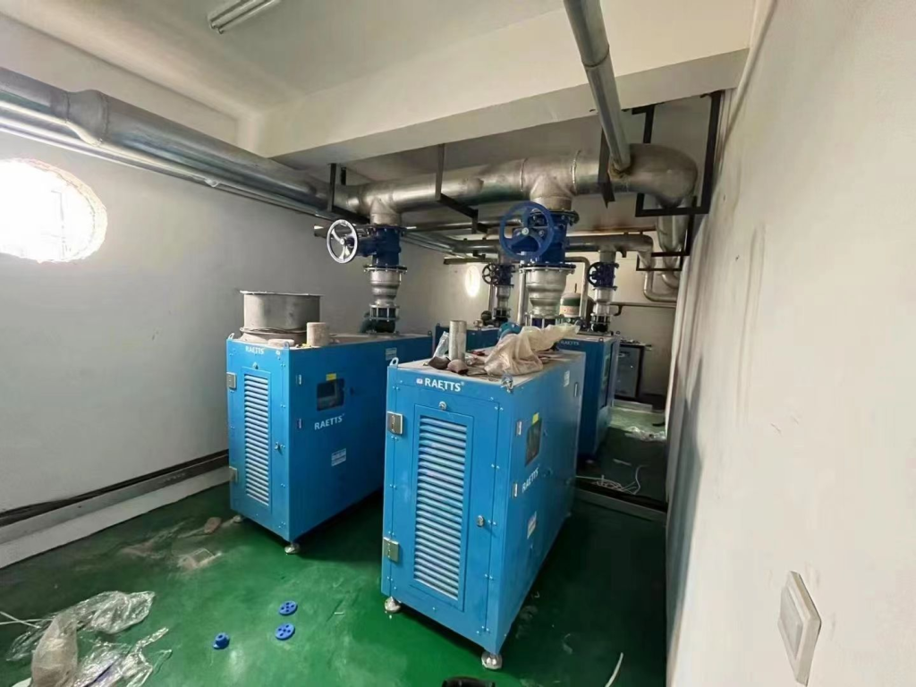 RAETTS 45kW air suspension blower retrofit in BYD Fudi battery plant, saving 31% energy