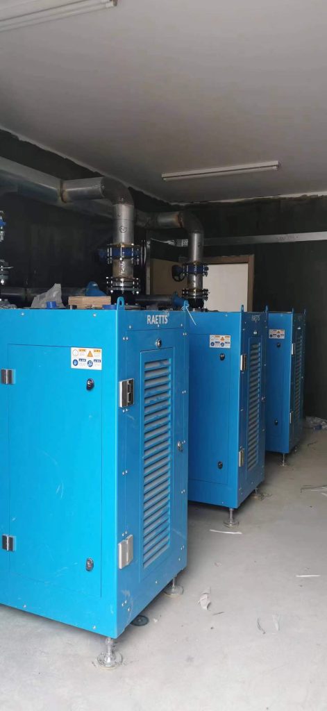 RAETTS 45kW air suspension blower retrofit in BYD Fudi battery plant, saving 31% energy