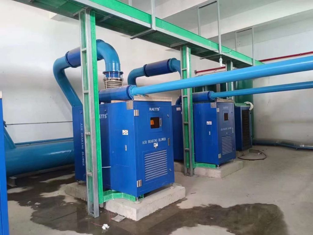 RAETTS 185kw air bearing blower for wastewater treatment