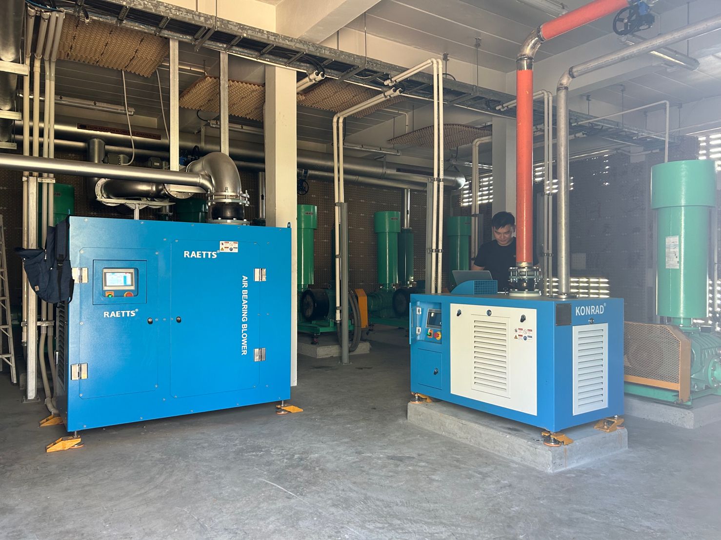 RAETTS air bearing blower for paper mill wwtp (1)