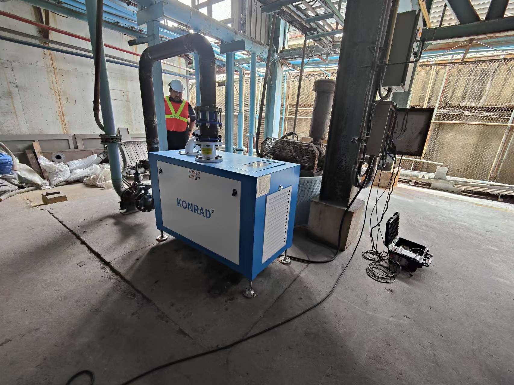 RAETTS portable air bearing blower for Thai wwtp (6)