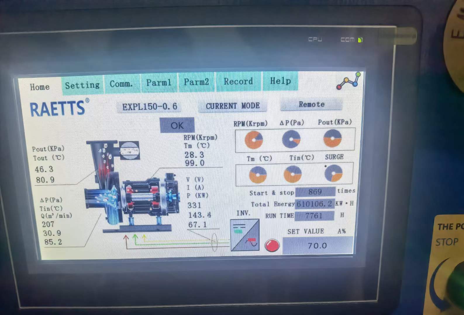 Blowers with VFD and PLC
