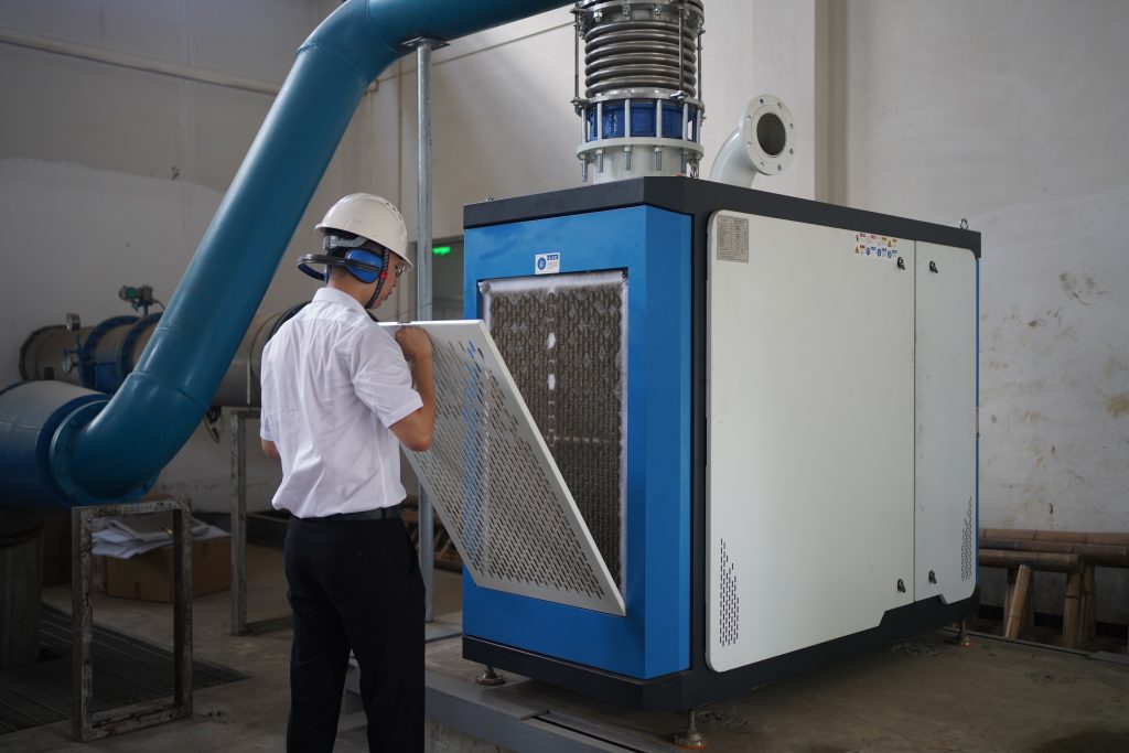 RAETTS air bearing blower 150kw for taishan wwtp (9)
