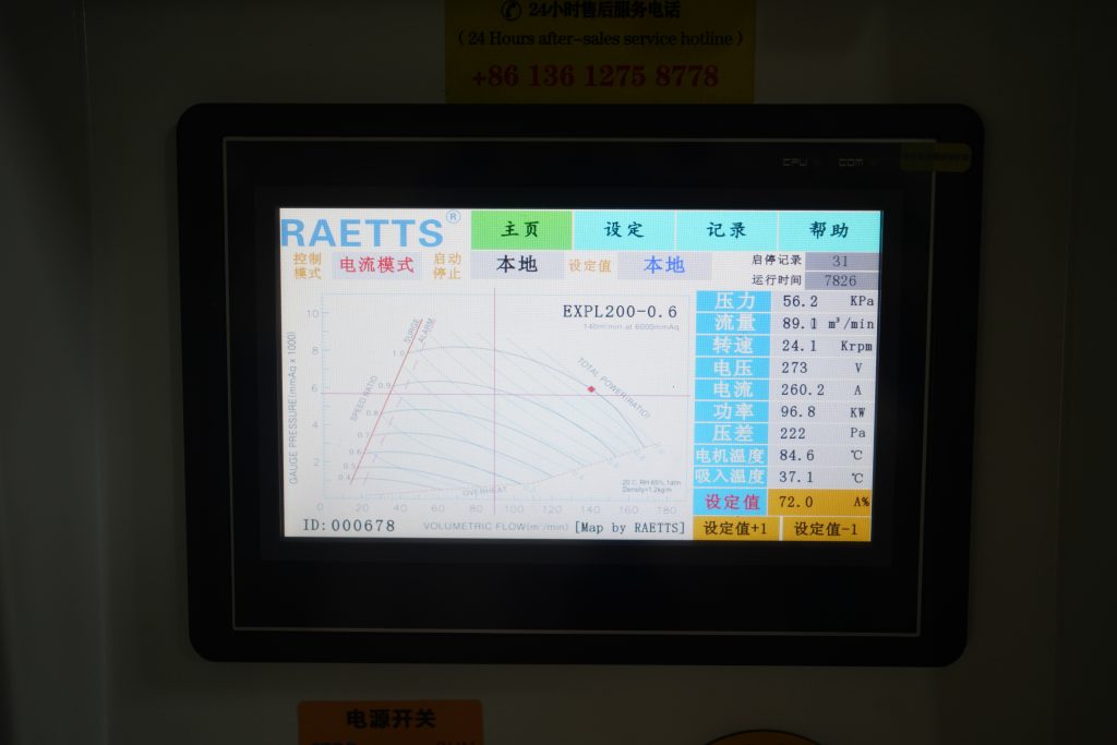 RAETTS air bearing blower 150kw for taishan wwtp (9)