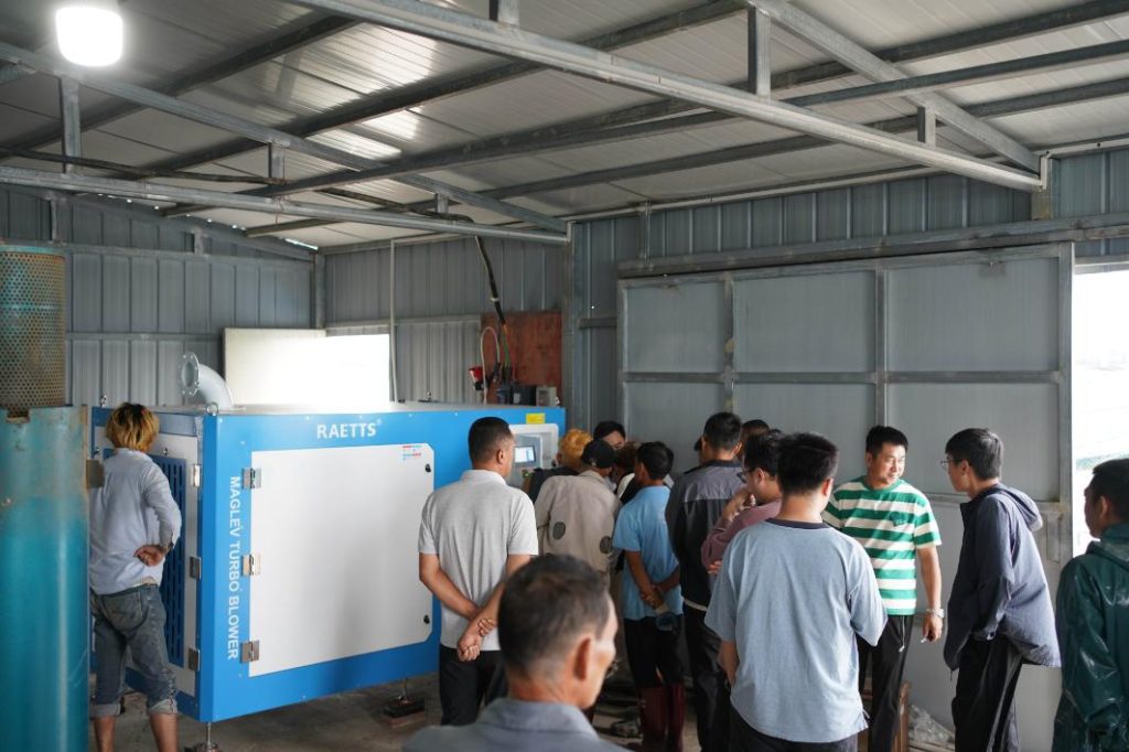 Aquaculture shrimp farm Aeration 95kw maglev turbo blower (1)